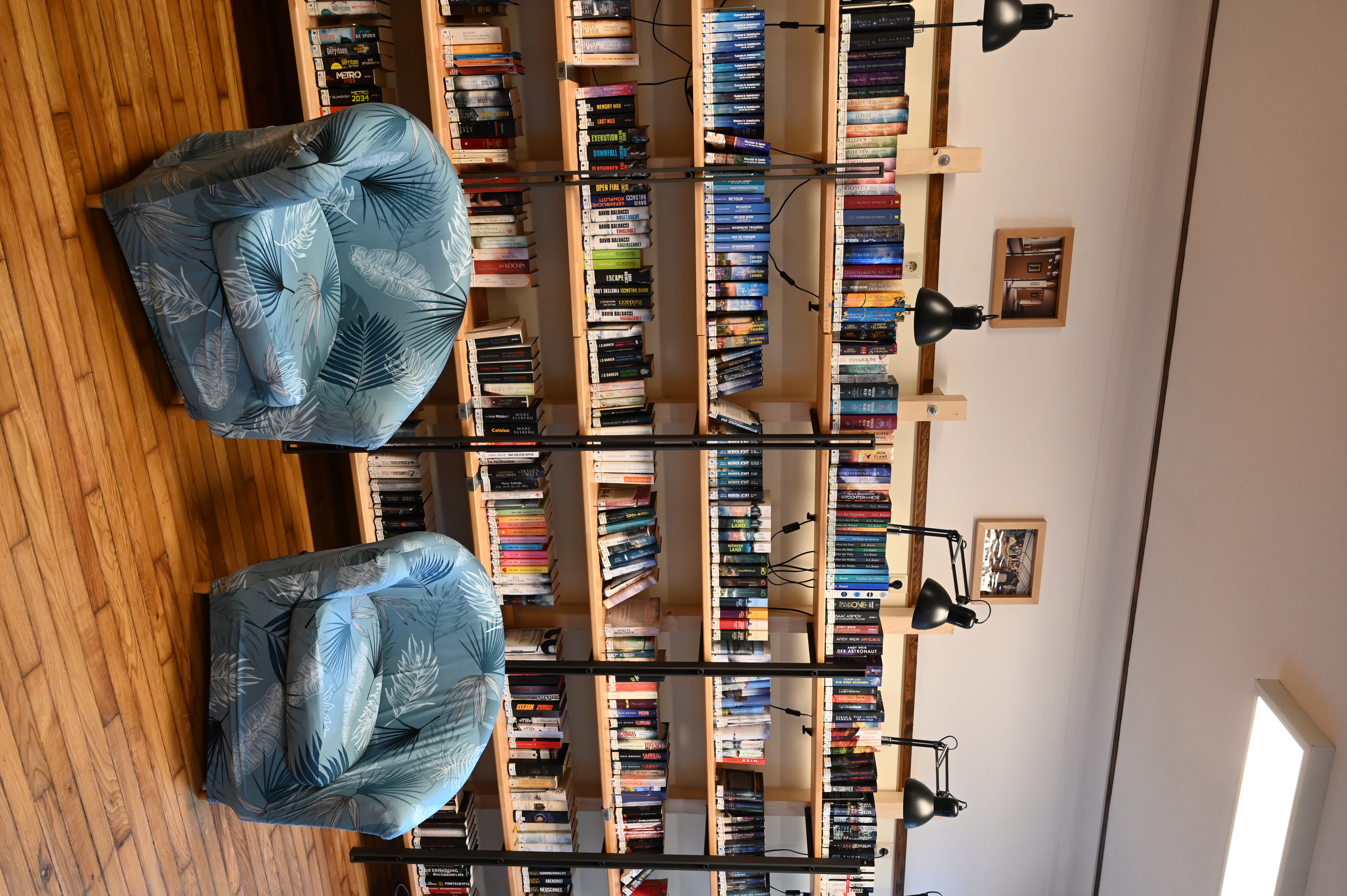 Reading corner in a library